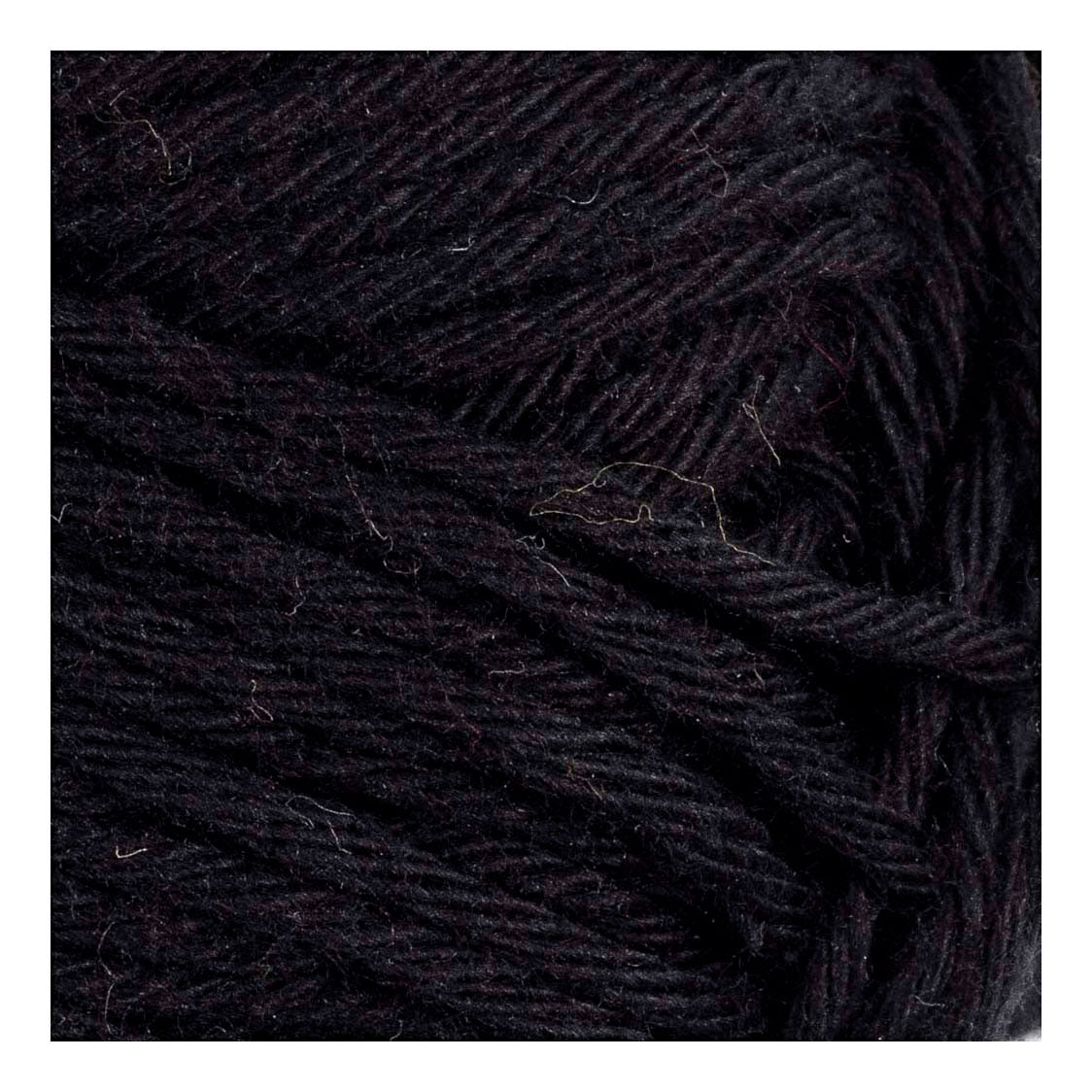 Creativ Company Baumwollgarn, Größe 8 8, L: 80-85 m, schwarz, 50 g 1 Knäuel