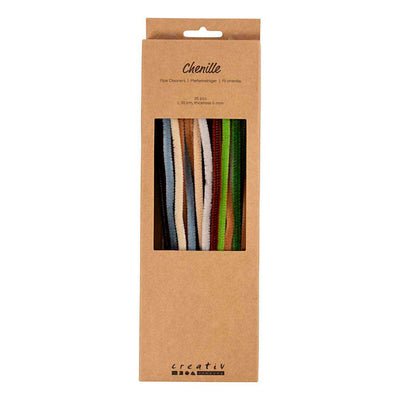 Creativ Company Chenille, L: 30 cm, Stärke 6 mm, natur, 25 Stück 1 Box