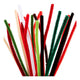 Creativ Company Chenille, L: 30 cm, Stärke 6 mm, Weihnachtsfarbe, 25 div. 1 Box