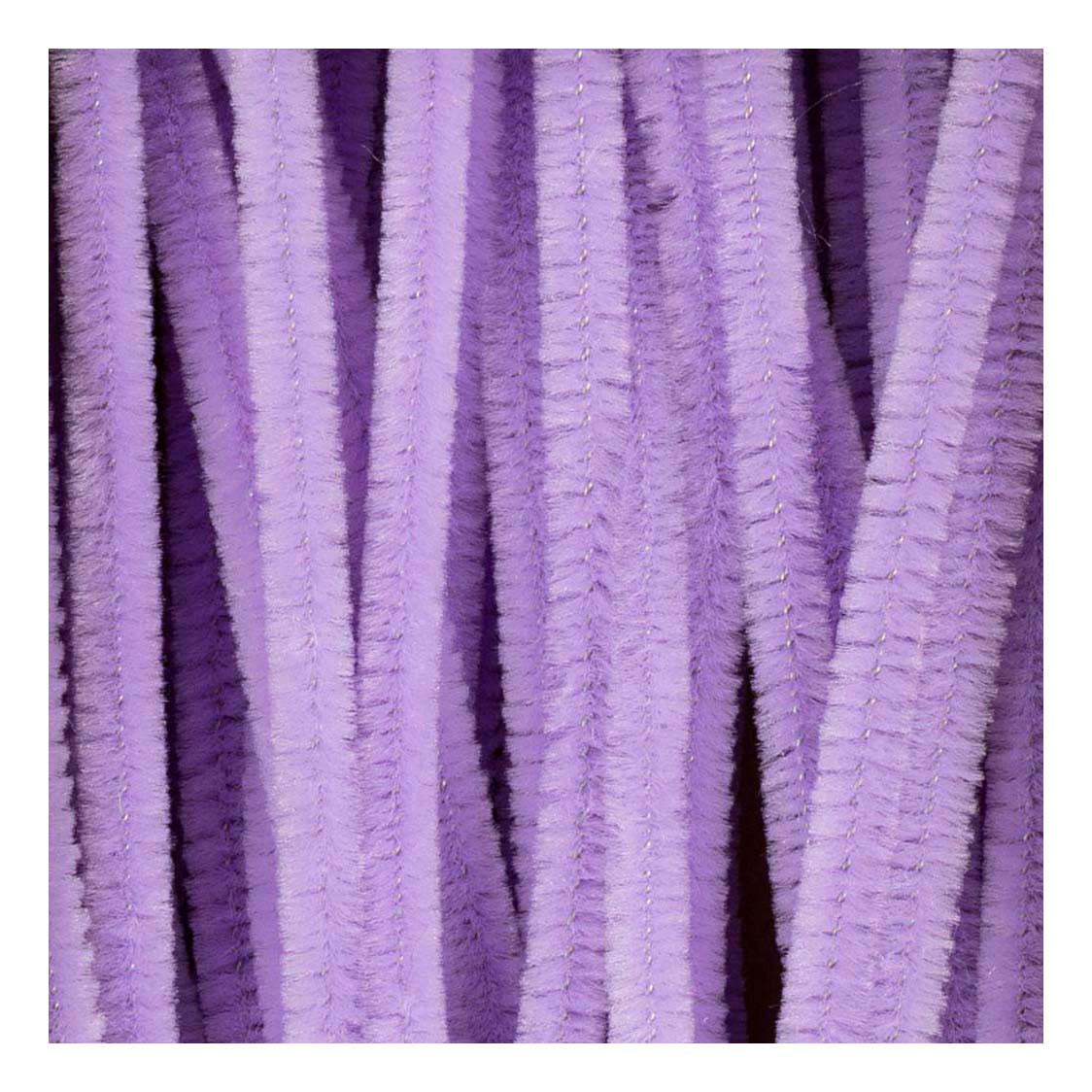 Creativ Company Chenille, L: 30 cm, Stärke 6 mm, lila, 50 Stück 1 Box