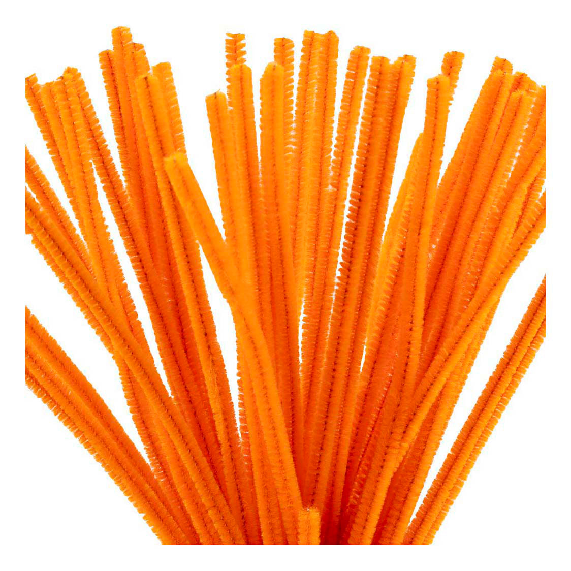Creativ Company Chenille, L: 30 cm, Stärke 6 mm, orange, 50 Stück 1 Box