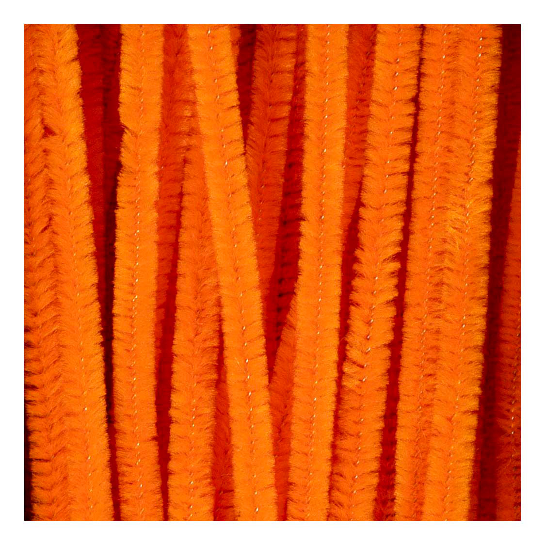 Creativ Company Chenille, L: 30 cm, Stärke 6 mm, orange, 50 Stück 1 Box