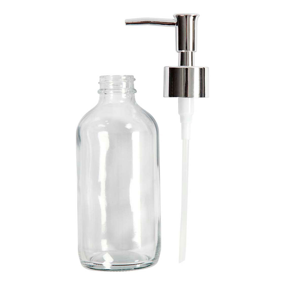 Creativ Company Seifenpumpe, H: 19,3 cm, T 6,3 cm, 230 ml, klar, 1 Stück