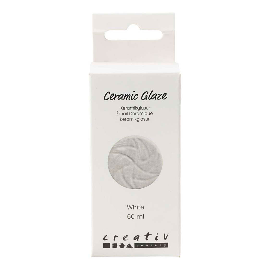 Creativ Company Keramikglasur, 984-1101 °C, deckend, weiß, 60 ml 1 Flasche
