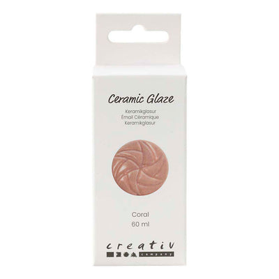 Creativ Company Keramikglasur, 984-1101 °C, deckend, Koralle, 60 ml 1 Flasche