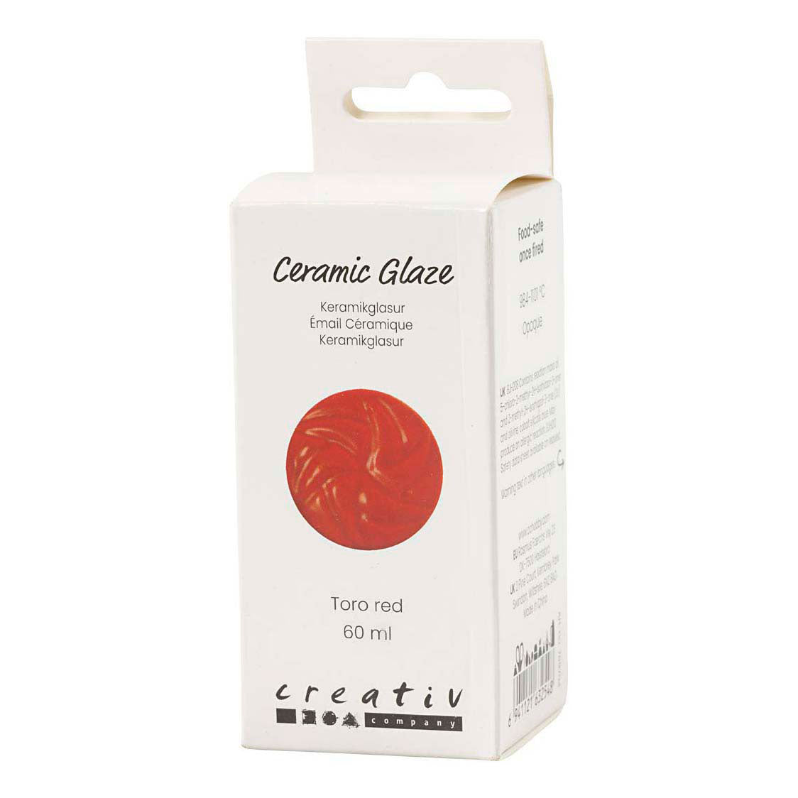 Creativ Company Keramikglasur 984-1101 C deckend Tororot – 60 ml