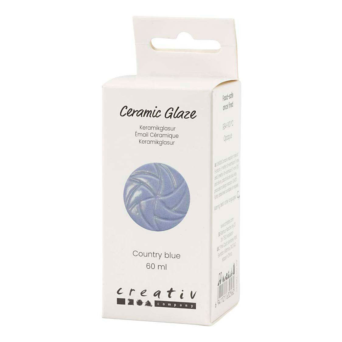 Creativ Company Keramikglasur, 984-1101 °C, deckend, Country Blue, 60 ml 1 Flasche