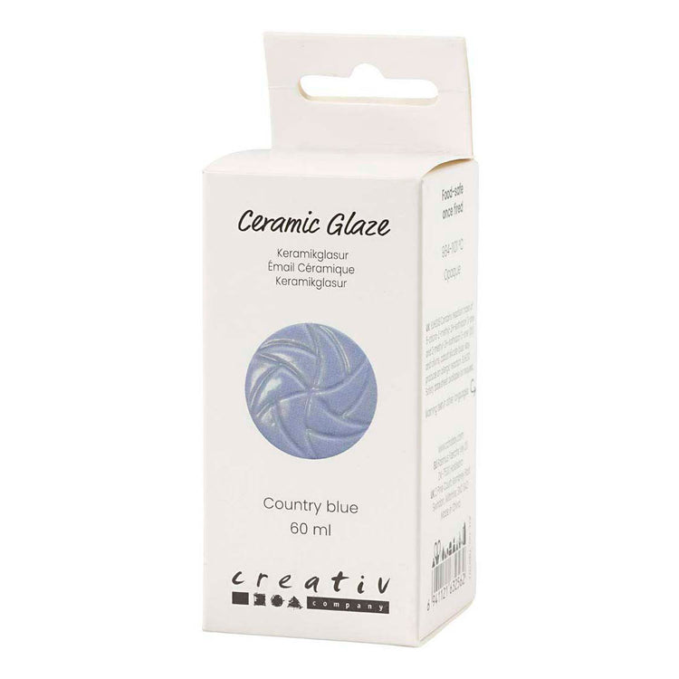 Creativ Company Keramikglasur, 984-1101 °C, deckend, Country Blue, 60 ml 1 Flasche
