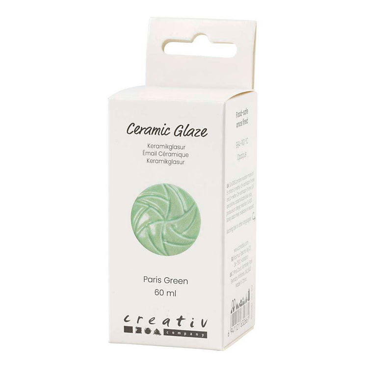 Creativ Company Keramikglasur, 984-1101 °C, deckend, Parisgrün, 60 ml 1 Flasche