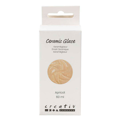 Creativ Company Keramikglasur 984-1101 c deckendes Apricot – 60 ml