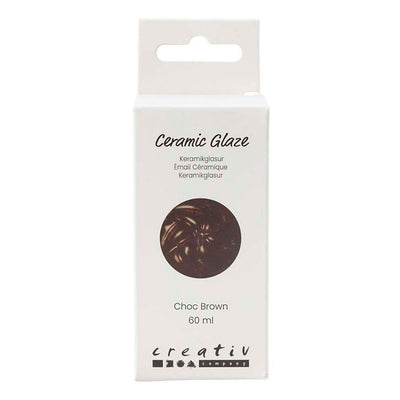 Creativ Company Keramikglasur, 984-1101 °C, deckend, schokoladenbraun, 60 ml 1 Flasche