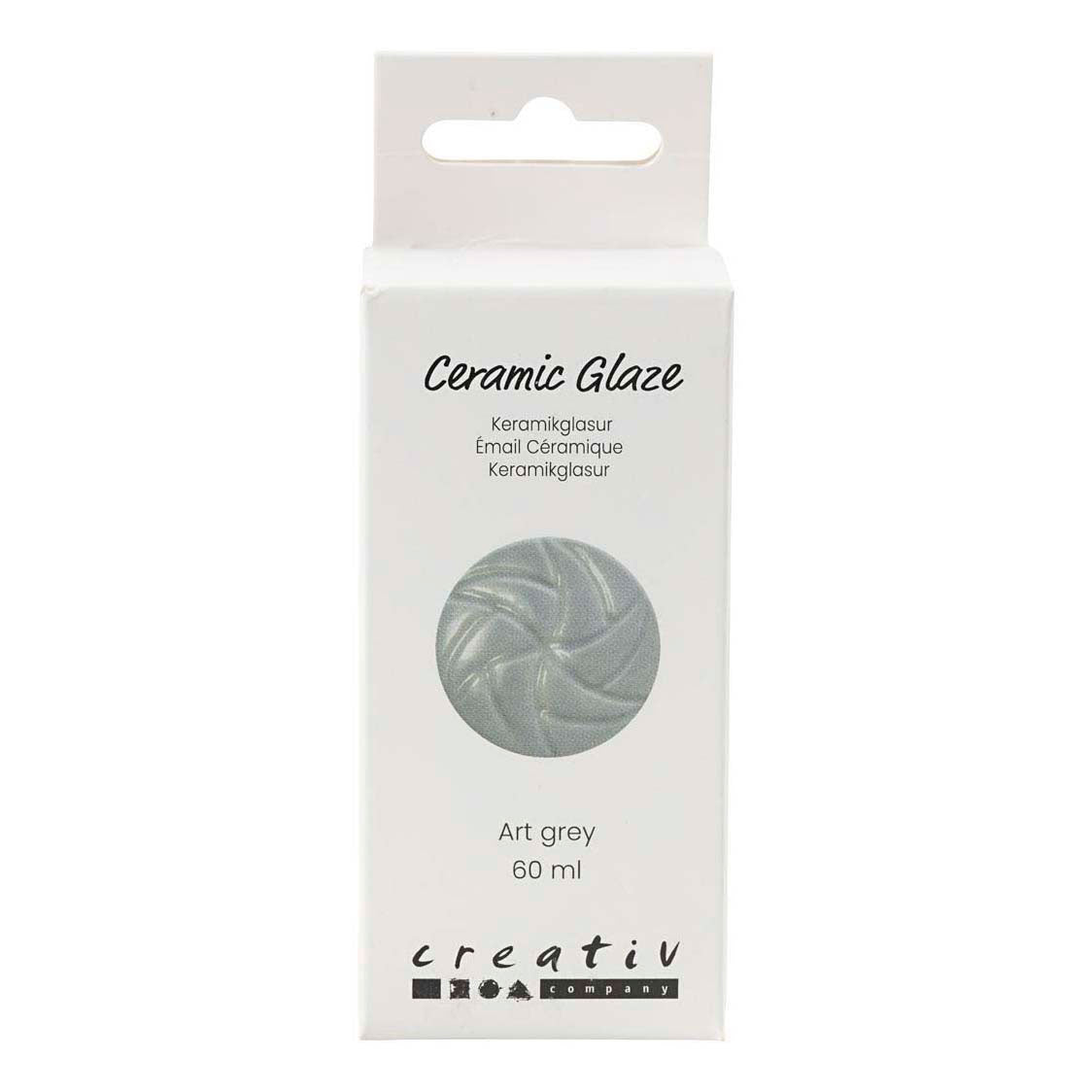 Creativ Company Keramikglasur, 984-1101 °C, deckend, Art Grey, 60 ml 1 Flasche