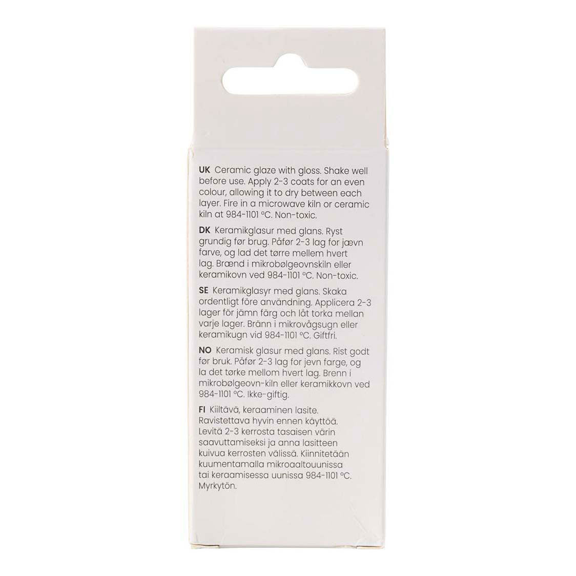 Creativ Company Keramikglasur, 984-1101 °C, deckend, Art Grey, 60 ml 1 Flasche