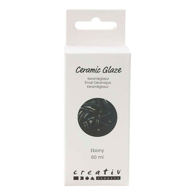 Creativ Company Keramikglasur 984-1101 C undurchsichtiges Ebenholz – 60 ml