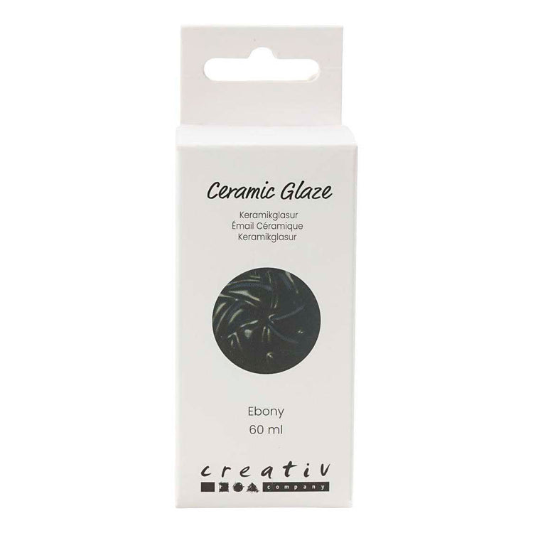 Creativ Company Keramikglasur 984-1101 C undurchsichtiges Ebenholz – 60 ml