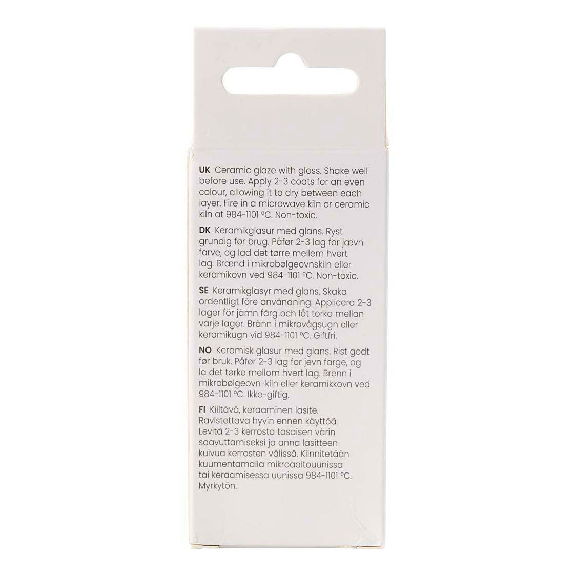 Creativ Company Keramikglasur 984-1101 C undurchsichtiges Ebenholz – 60 ml
