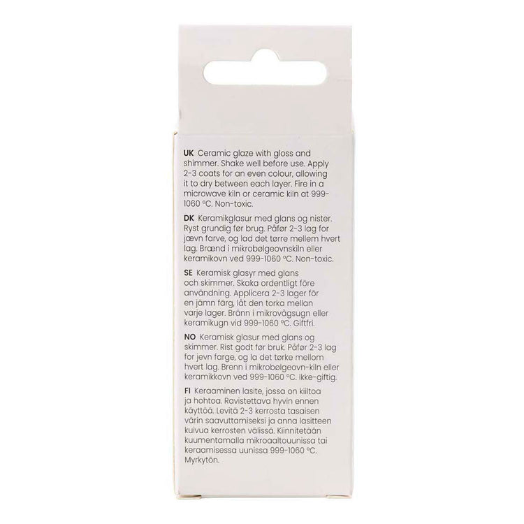 Creativ Company gesprenkelte Keramikglasur 999–1060 C, undurchsichtig, Flower Power – 60 ml