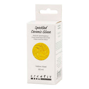Creativ Company gesprenkelte Keramikglasur, 999-1060 °C, undurchsichtig, gelber Schleier, 60 ml 1 Flasche - afbeelding 3