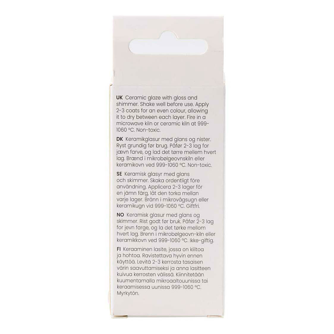 Creativ Company gesprenkelte Keramikglasur, 999-1060 °C, undurchsichtig, gelber Schleier, 60 ml 1 Flasche