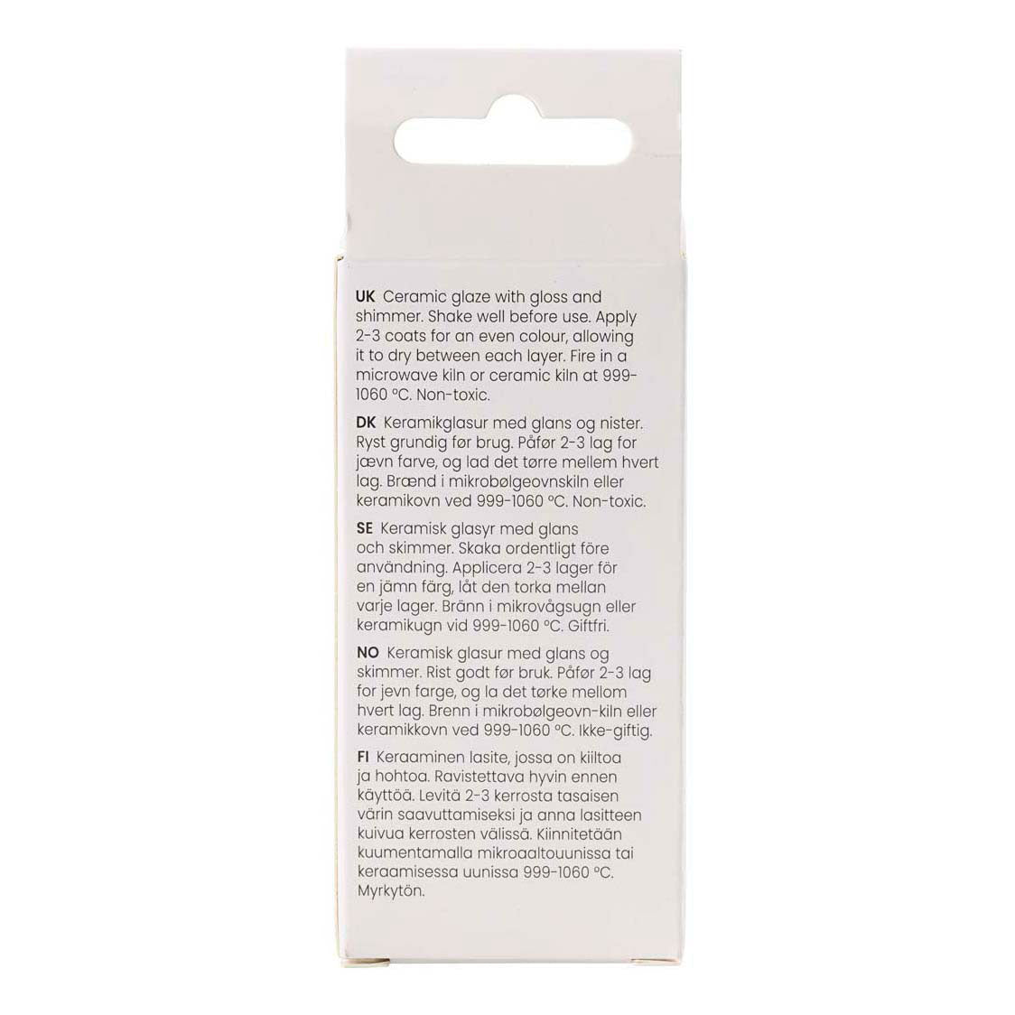 Creativ Company gesprenkelte Keramikglasur, 999-1060 °C, deckend, blau von Ihnen, 60 ml 1 Flasche