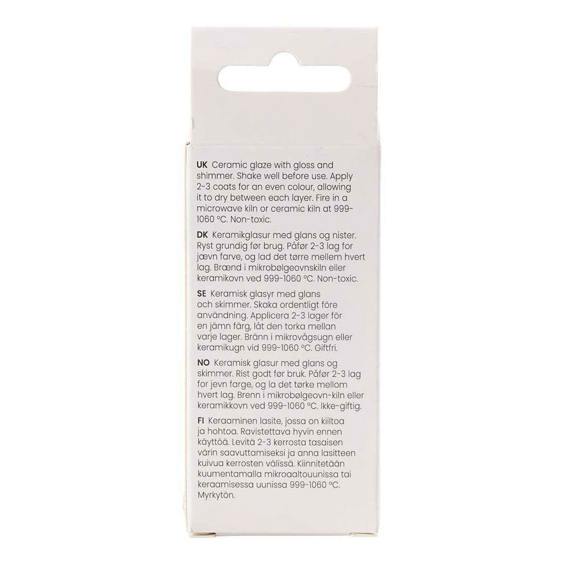 Creativ Company gesprenkelte Keramikglasur, 999–1060 °C, undurchsichtig, rostige Nägel, 60 ml, 1 Flasche