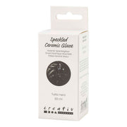 Creativ Company gesprenkelte Keramikglasur, 999-1060 °C, deckend, tutto nero, 60 ml 1 Flasche - afbeelding 3