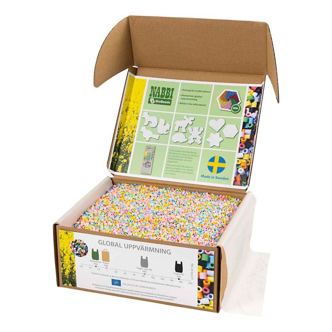 Creativ Company Nabbi Biobeads Pastellfarben – 55000 Stück.