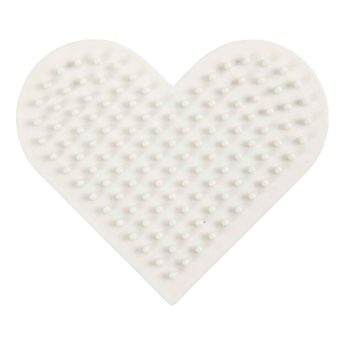 Nabbi Biobeads Grundplatte, kleines Herz, Größe 7x8,5 cm, mittel, 1 Stück