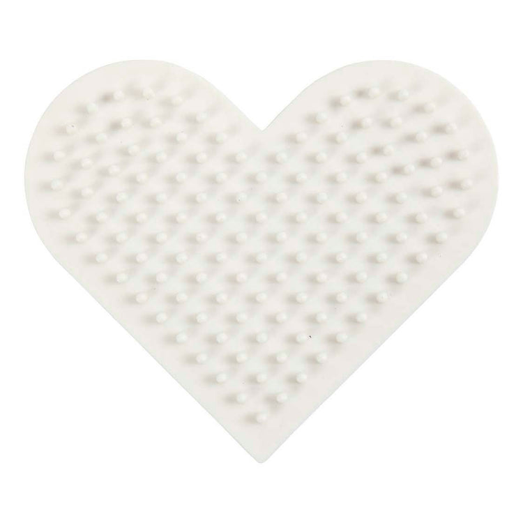 Nabbi Biobeads Grundplatte, kleines Herz, Größe 7x8,5 cm, mittel, 1 Stück