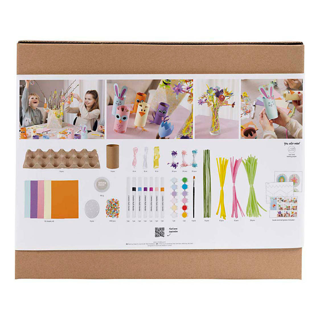Creativ Firmengruppe Set Kreativ Frühling, Frühlingsfarben, 1 Box