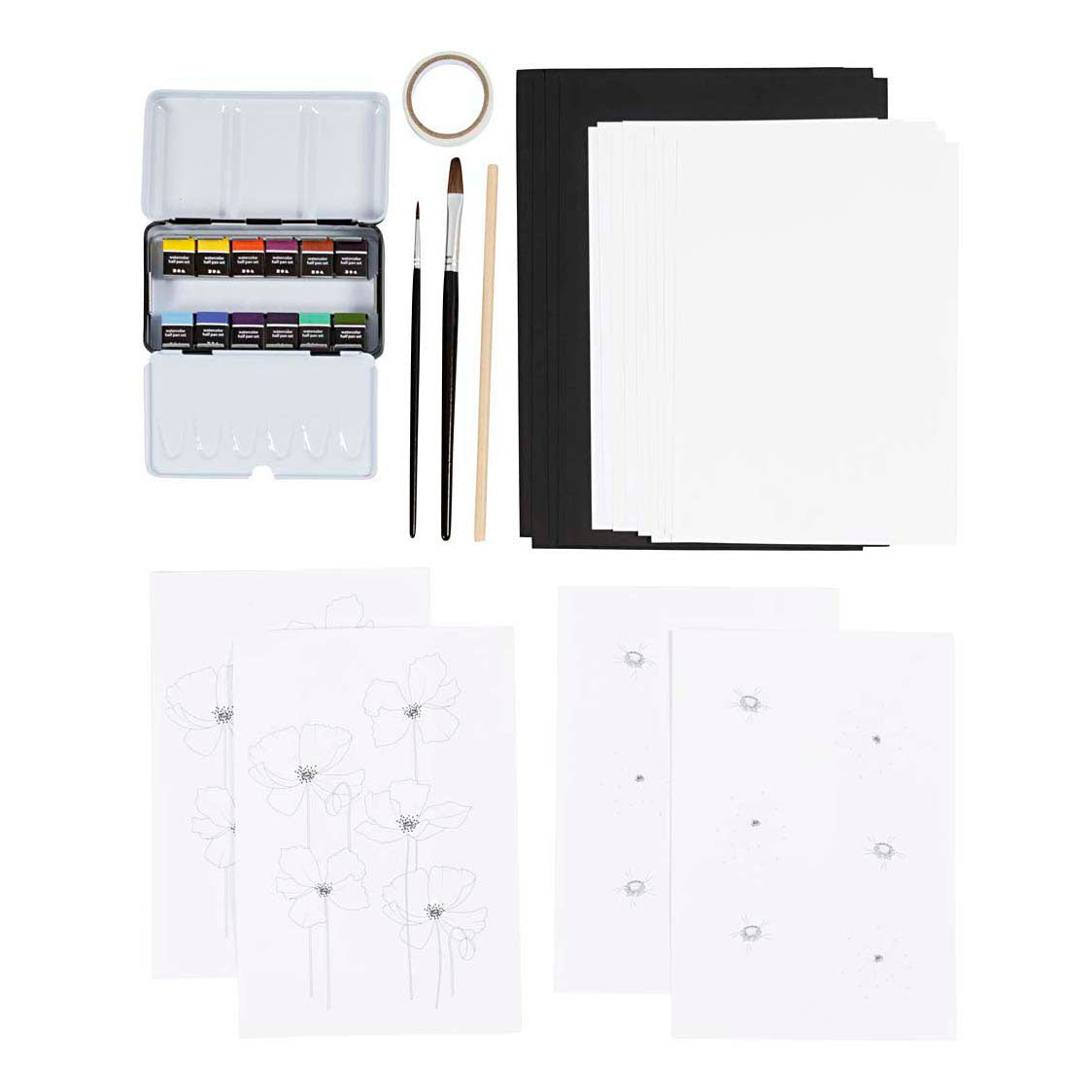 Creativ Company Hobby-Set Aquarell, 1 Box