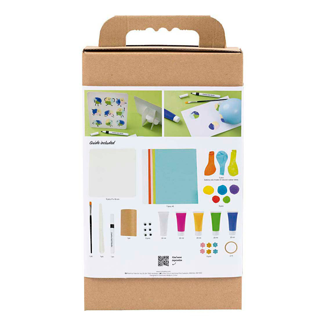 Creativ Company Mal-Hobby-Set, verschiedene Farben, 1 Box