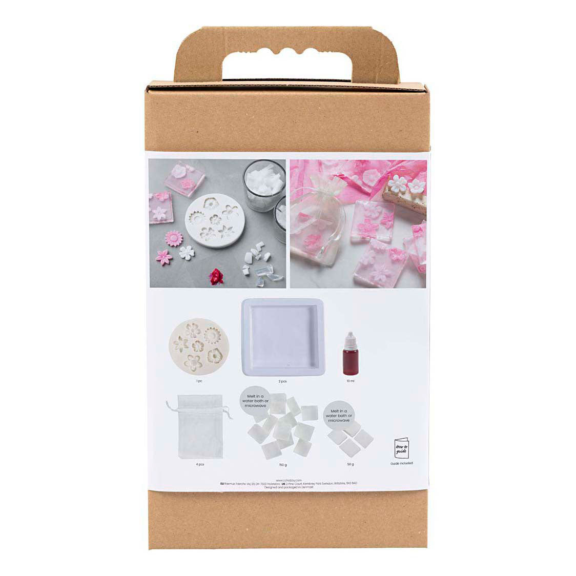 Creativ Company Seifenherstellungs-Hobbyset, Blumen, rosa, 1 Box