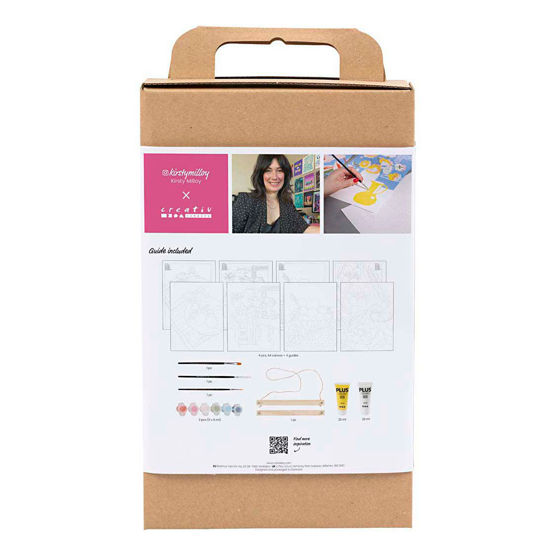 Creativ Company Hobby-Set Farben, Malen nach Zahlen, Acrylfarbe, 1 Box