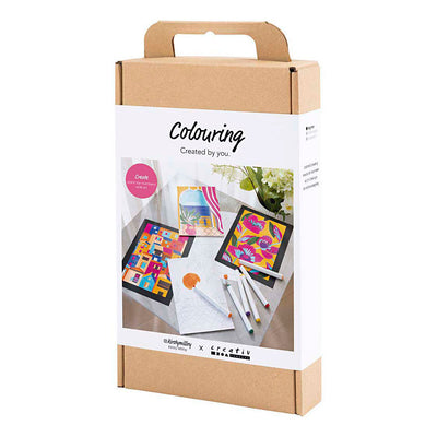 Creativ Company Hobby-Set Farben, Malen nach Zahlen, Textmarker, 1 Box