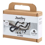 Creativ Company Mini-Hobby-Set Schmuck, Halskette und Ohrringe, schwarz, weiß, 1 Box - afbeelding 3