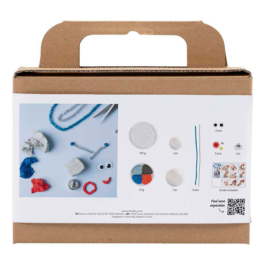 Creativ Company Mini-Hobby-Set Bildhauerei, Roboter, blau, grau, rot, 1 Box