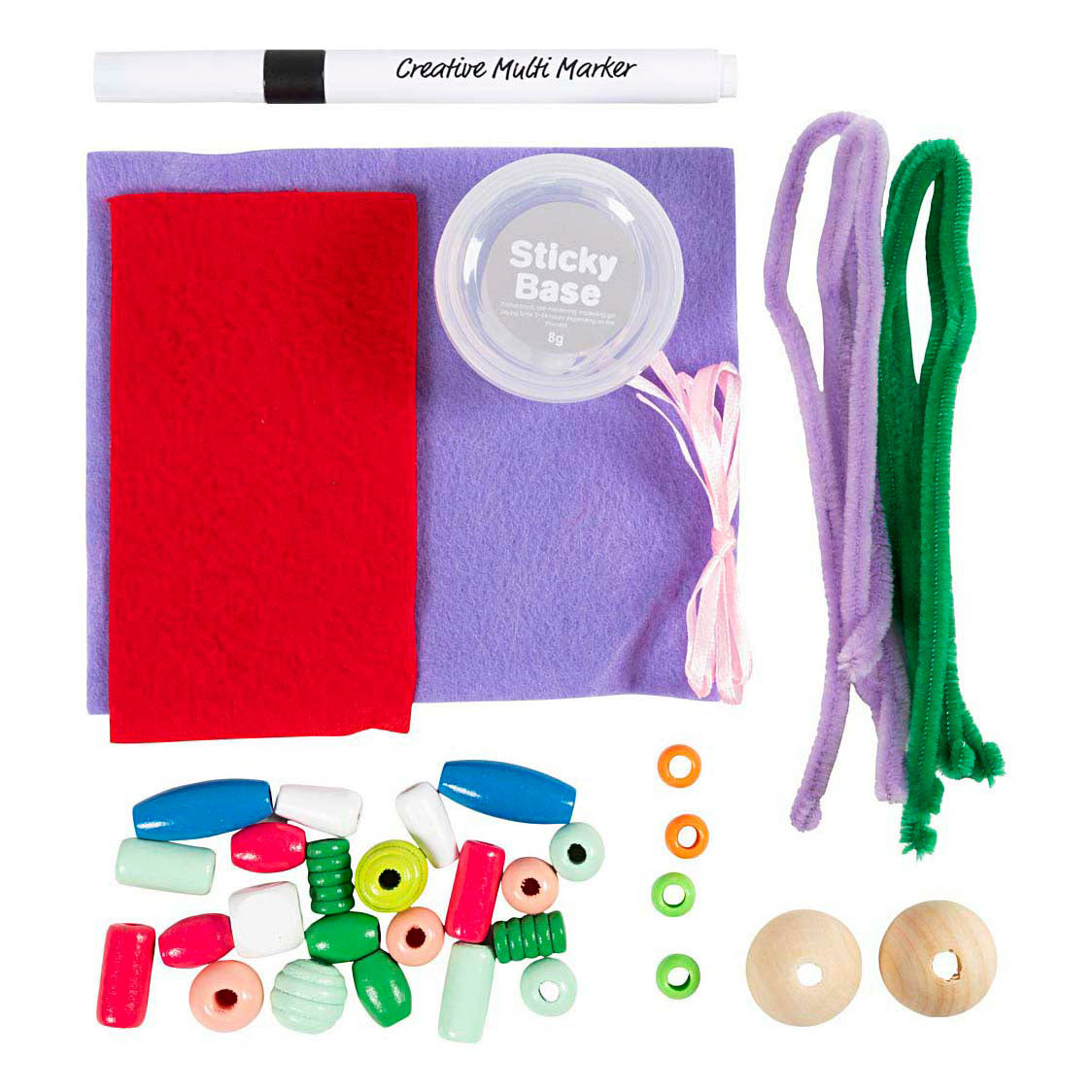 Creativ Company Mini-Hobby-Set Dekoration, Weihnachtszwerge, verschiedene Farben, 1 Box