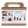 Creativ Company Mini-Hobby-Set Dekoration, Häuser, Weihnachtsfarbe, 1 Box