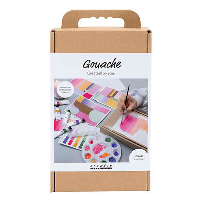 Creativ Company Hobby-Set Gouache, Gemälde, verschiedene Farben, 1 Box