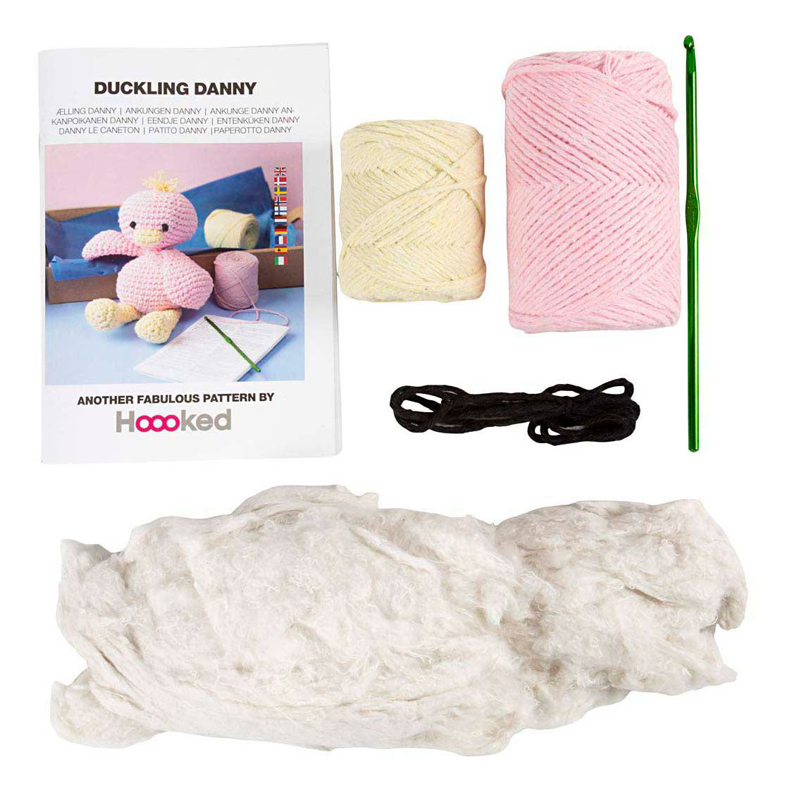Creativ Company Hobby-Set Amigurumi, Entlein, hellrosa, hellgelb, 1 Box
