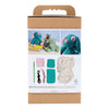 Creativ Company Hobby-Set Amigurumi, Welpe, Pastellrosa, Dunkeltürkis, 1 Box