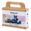 Creativ Company Hobby-Set Amigurumi, Waschbär, Schwarz, Blau, 1 Box