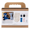 Creativ Company Hobby-Set Amigurumi, Waschbär, Schwarz, Blau, 1 Box