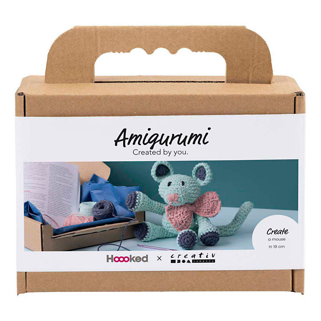 Creativ Company Hobby-Set Amigurumi, Maus, Mint, 1 Box