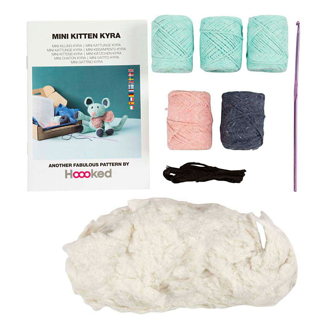 Creativ Company Hobby-Set Amigurumi, Maus, Mint, 1 Box