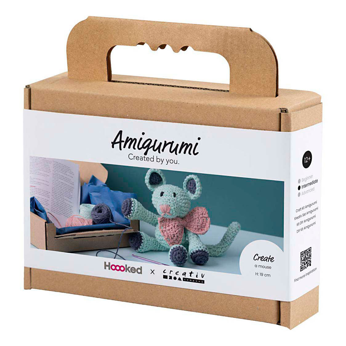 Creativ Company Hobby-Set Amigurumi, Maus, Mint, 1 Box