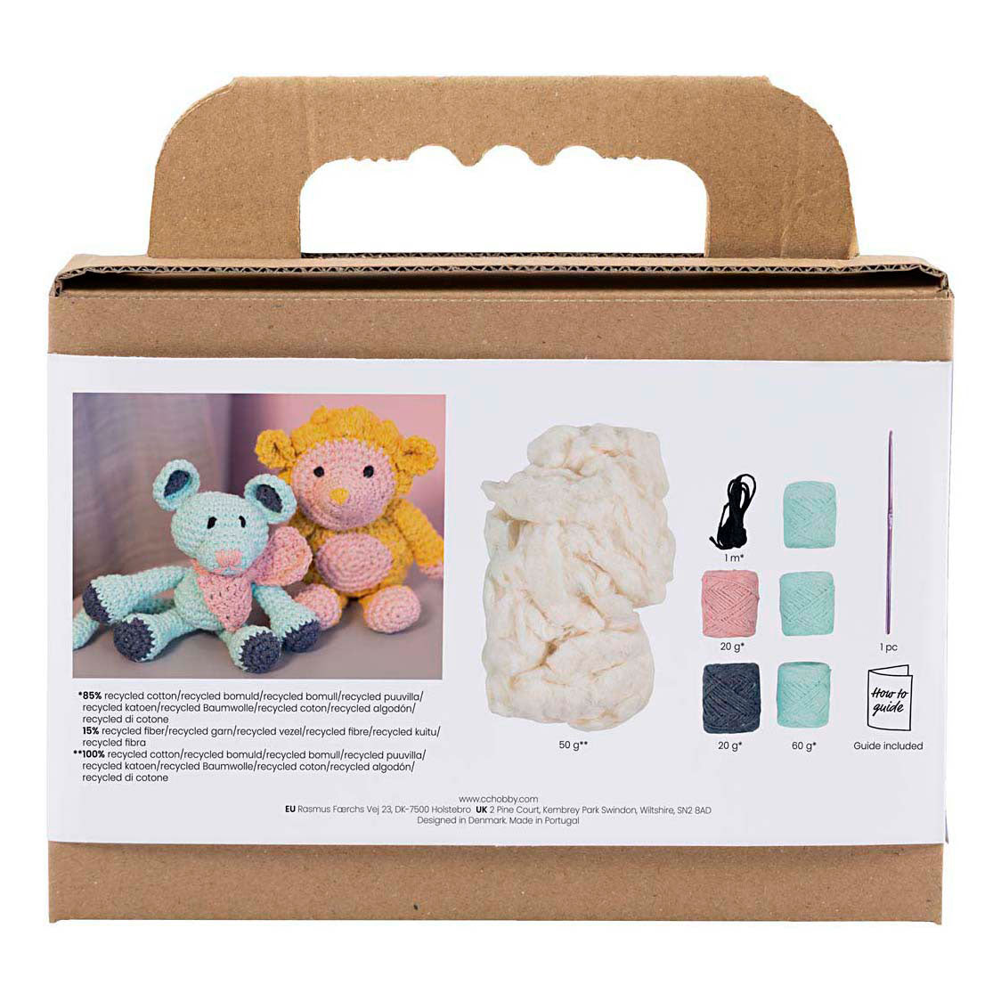 Creativ Company Hobby-Set Amigurumi, Maus, Mint, 1 Box