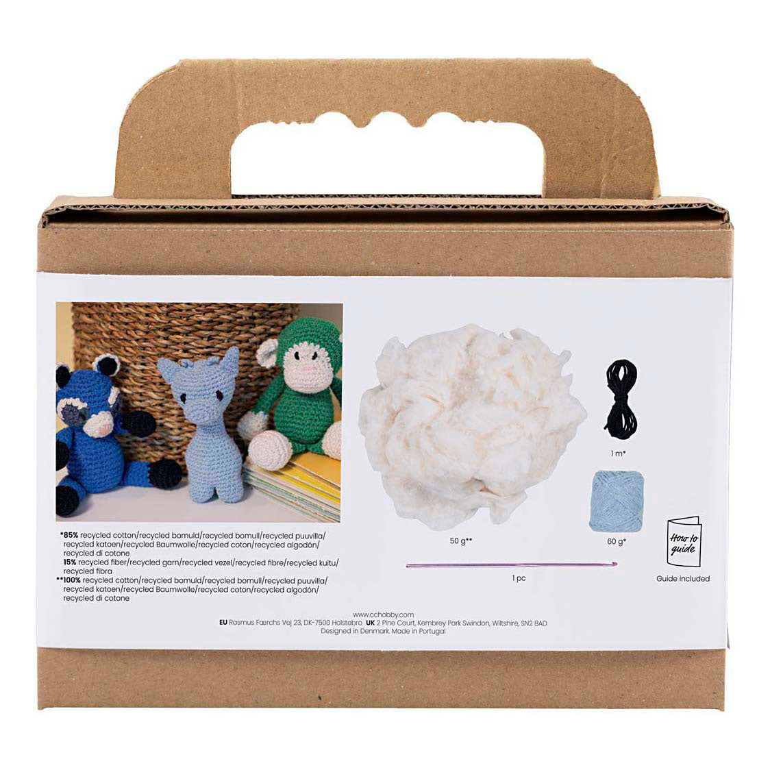 Creativ Company Hobby-Set Amigurumi, Giraffe, hellblau, 1 Box