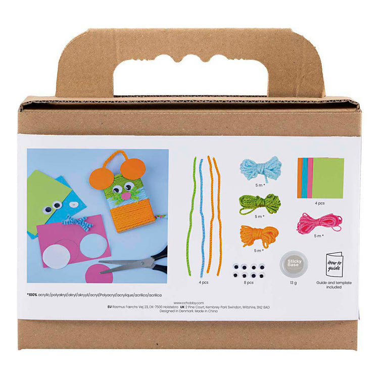 Creativ Company Mini-Hobby-Set Dekoration, Mäuse und Eulen, verschiedene Farben, 1 Box